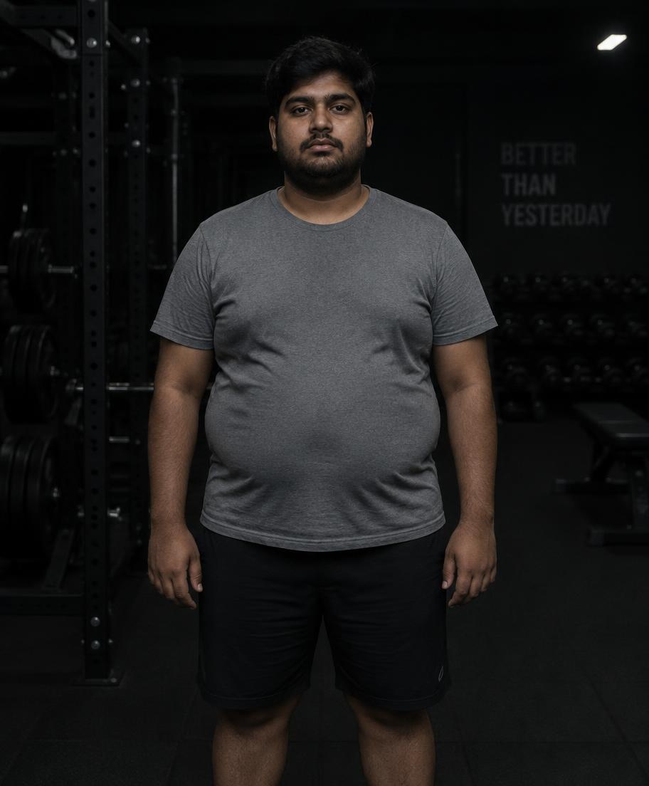 Client before transformation